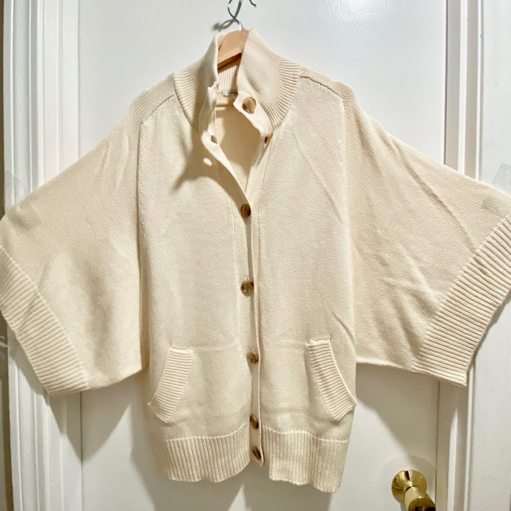 (2) Apart Chunky Wool/Cashmere Boho Quiet Luxury Longline Lagenlook Cardigan Sw…